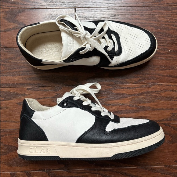 Clae Malone Leather Sneakers - Picture 1 of 5